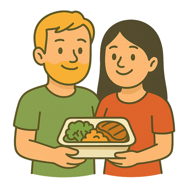 1 mês de marmitas pagas pro casal